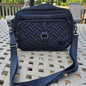 LUG Crossbody Carousel XL Convertable RFID blue NWOT